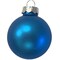 Whitehurst Mini Matte Finish Glass Christmas Ball Ornaments - 1.5" (40mm) - Blue - 40ct